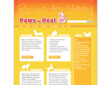 Tablet Screenshot of pawstoheal.com.au